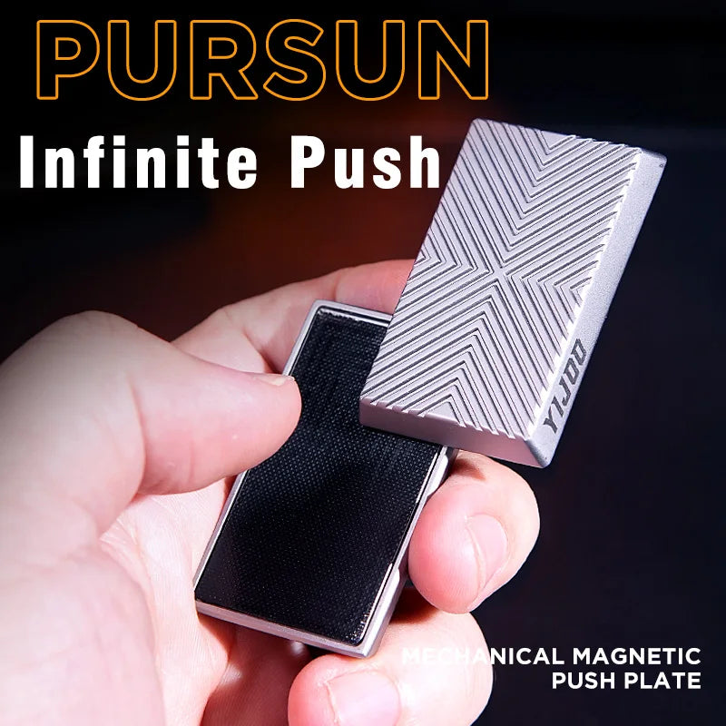 Magnetic Push Slider Stress Relief Toy Fidget Slider anti Stress EDC Top Spinning Poker Toys Magnetic Fidget Toys