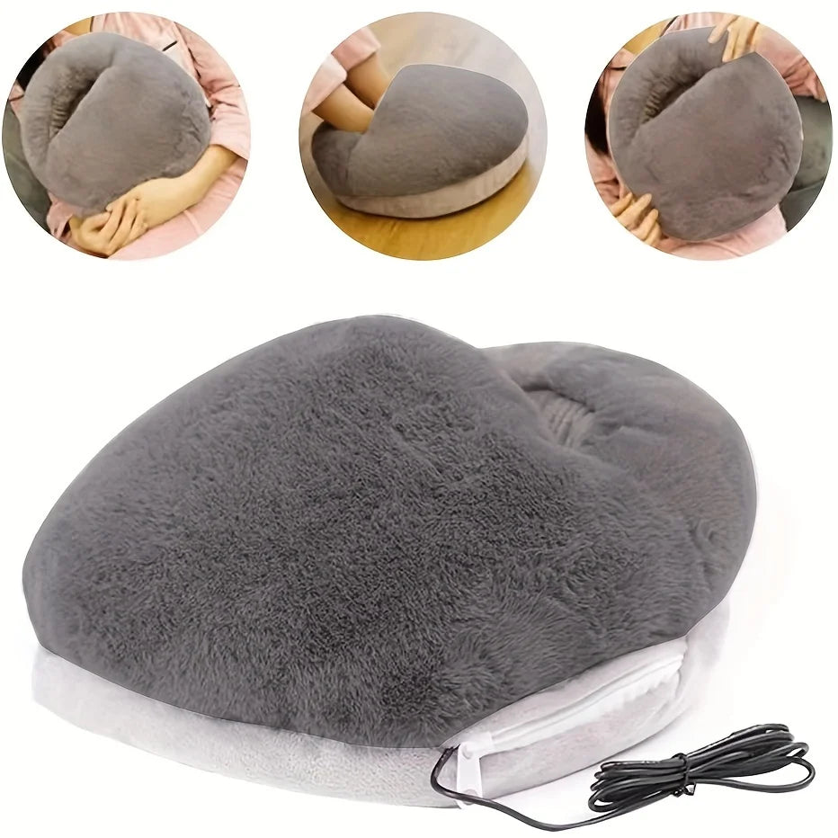 35-40 Yards USB Electric Foot Warmer with Constant Temperature Heating Soft Goose down Washable Winter 5V Foot Warmer Bedroom