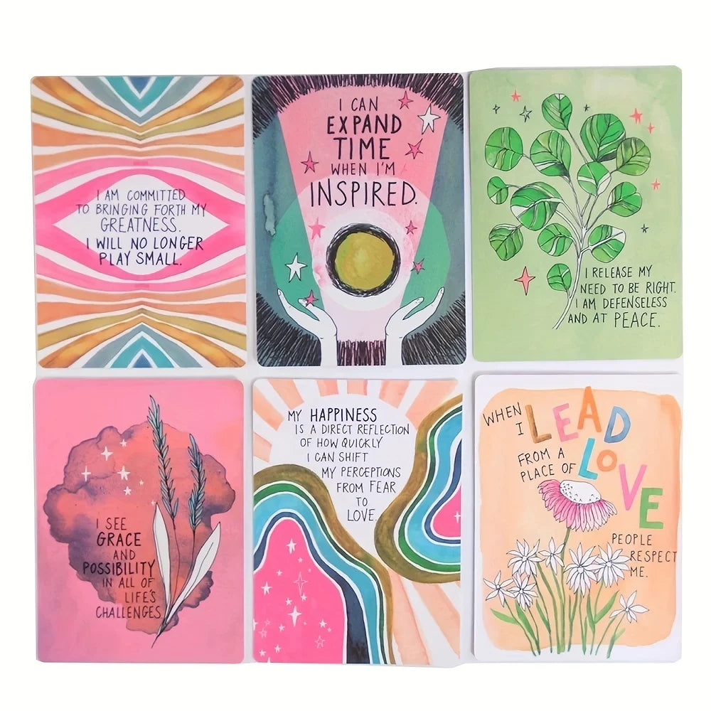 52Pcs Tarot Cards Oracle Cards Mental Healing Cards Board Game,Holiday Party Interactive Game,Birthday Party Tarot Card Supplies
